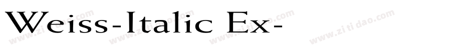Weiss-Italic Ex字体转换